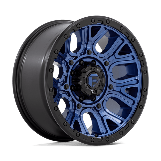 D82720901850 - Fuel Off-Road D827 Traction 20X9 8X180 1mm Dark Blue With Black Ring - Fuel Off-Road Wheels Canada