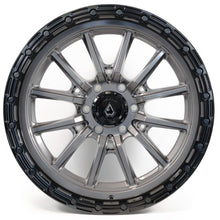 Load image into Gallery viewer, A106209084P02011 - Arena Trek 20X9 6X139.7 20mm Glossy Gun Metal With Glossy Black Lip - Arena Wheels Canada