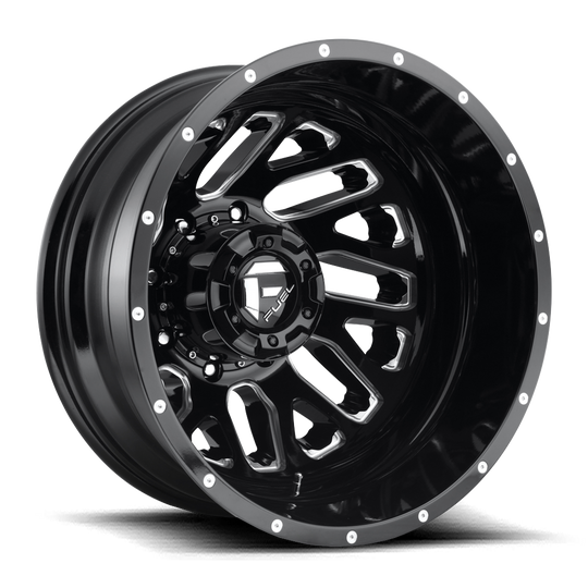 D58122829345 - Fuel Off-Road D581 Triton 22X8.25 8X210 -246 mm Gloss Black Milled - Fuel Off-Road Wheels Canada