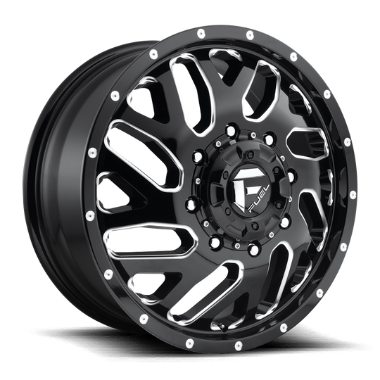 D581228293 - Fuel Off-Road D581 Triton 22X8.25 8X210 105mm Gloss Black Milled - Fuel Off-Road Wheels Canada