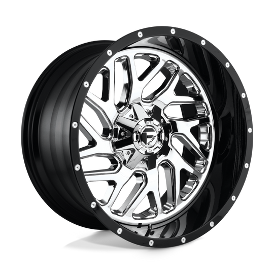 D21120207047 - Fuel Off-Road D211 Triton 20X12 5X139.7 5X150 -44 mm Chrome Plated Gloss Black Lip - Fuel Off-Road Wheels Canada