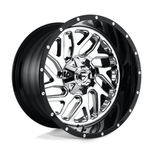 Load image into Gallery viewer, D21120008247 - Fuel Off-Road D211 Triton 20X10 8X165.1 -19 mm Chrome Plated Gloss Black Lip - Fuel Off-Road Wheels Canada