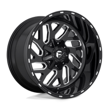 Load image into Gallery viewer, D58120208247 - Fuel Offroad D581 Triton 20X12 8X165.1 -43 mm Gloss Black Milled - Fuel Offroad Wheels Canada
