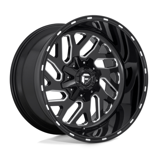 D58120208247 - Fuel Offroad D581 Triton 20X12 8X165.1 -43 mm Gloss Black Milled - Fuel Offroad Wheels Canada