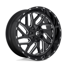 Charger l'image dans la galerie, D58122009846 - Fuel Off-Road D581 Triton 22X10 6X135 / 6X139.7 -19mm Gloss Black Milled - Fuel Off-Road Wheels Canada