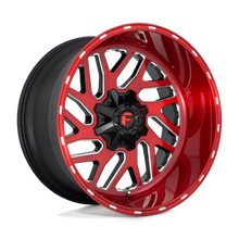 Charger l'image dans la galerie, D69120007046 - Fuel Off-Road D691 Triton 20X10 5X139.7 ET -18mm Candy Red Milled - Fuel Off-Road Wheels Canada