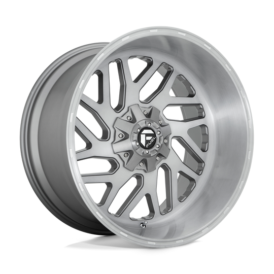 D71522201747 - Fuel Off-Road D715 Triton Platinum 22X12 8X170 -43 mm Brushed Gun Metal Tinted Clear - Fuel Off-Road Wheels Canada