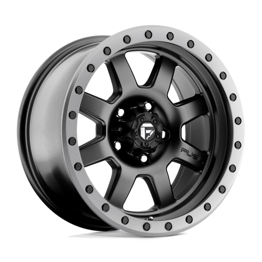 D55117857345 - Fuel Off-Road D551 Trophy 17X8.5 5X127 -6 mm Matte Black Gun Metal Ring - Fuel Off-Road Wheels Canada
