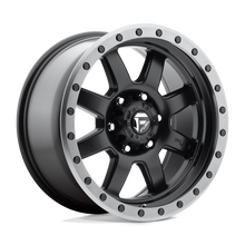 Load image into Gallery viewer, D55117855652 - Fuel Off-Road D551 Trophy 17X8.5 5X150 ET 13mm Matte Black with Gunmetal Ring - Fuel Off-Road Wheels Canada