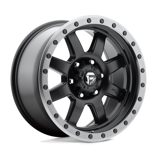D55117855652 - Fuel Off-Road D551 Trophy 17X8.5 5X150 ET 13mm Matte Black with Gunmetal Ring - Fuel Off-Road Wheels Canada