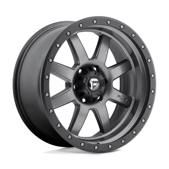 D55218908357 - Fuel Off-Road D552 Trophy 18X9 6X139.7 20mm Matte Gun Metal Black Bead Ring - Fuel Off-Road Wheels Canada