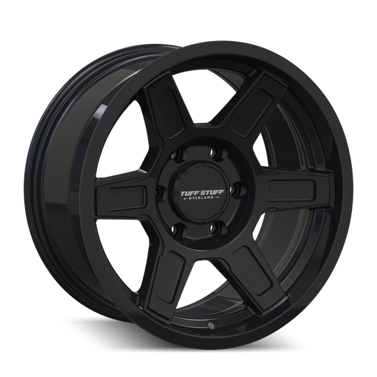 TS01-7883GB - Tuffstuff Ascent 17X8.5 6X139.7 /  ET 0mm Gloss Black - Tuffstuff Wheels Canada