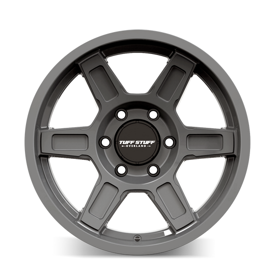 TS01-7836AG - Tuffstuff Ascent 17X8.5 6X135 /  ET 0mm Gloss Grey - Tuffstuff Wheels Canada