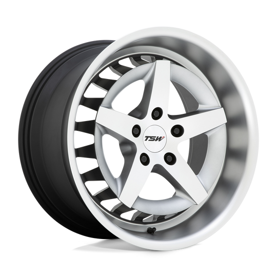 1885DNR405112S66 - TSW Degner 18X8.5 5X112  40mm Matte Titanium With Machined Face - TSW Wheels Canada