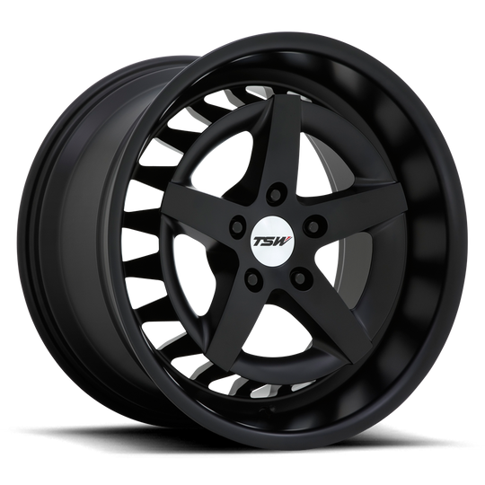 1885DNR205114M76 - TSW Degner 18X8.5 5X114.3  20mm Semi Gloss Black - TSW Wheels Canada