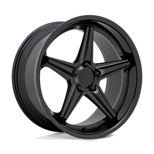 2085LCH205114B76 - TSW Launch 20X8.5 5X114.3  20mm Matte Black With Gloss Black Lip - TSW Wheels Canada