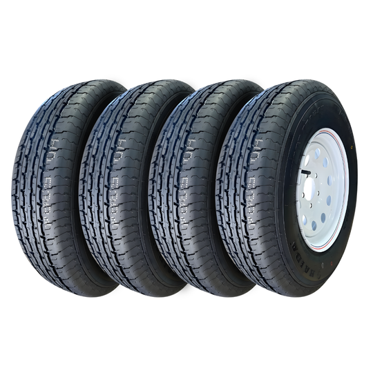 TSW14T-4PK 205/75R14 Tenaci HD825 Trailer Tire on 14X6 5X114.3/5X4.5 Wheel Rim