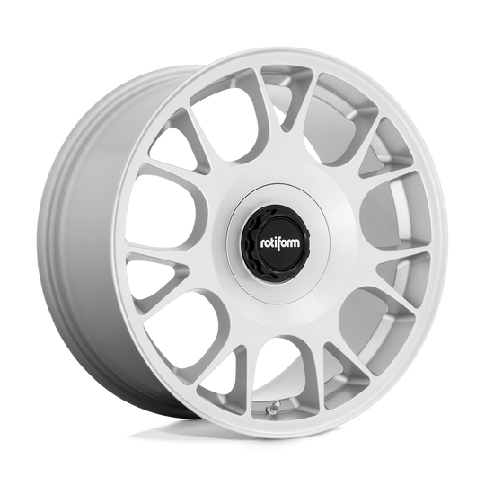 R188188542+45 - Rotiform R188 Tuf-R 18X8.5 5X112 5X114.3 45mm Silver - Rotiform Wheels Canada