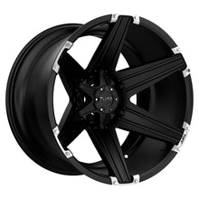 Load image into Gallery viewer, 2010T12-96140M06 - Tuff T12 20X10 6X139.7 -19 mm Satin Black W/ Brushed Inserts - Tuff Wheels Canada