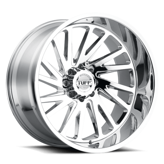 2414T2A-25127C71L - Tuff T2A 24X14 5X127 -72 mm Chrome - Tuff Wheels Canada