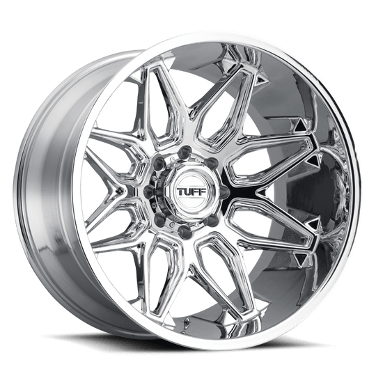 2012T3B-58165C25 - Tuff T3B 20X12 8X165.1 -45 mm Chrome - Tuff Wheels Canada
