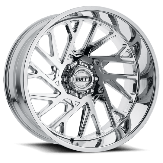 2414T4B-28165C25L - Tuff T4B 24X14 8X165.1 -72 mm Chrome - Tuff Wheels Canada