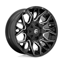 Charger l'image dans la galerie, D76922002647 - Fuel Off-Road D769 Twitch 22X10 5X127 / 5X114.3 -18mm Glossy Black Milled - Fuel Off-Road Wheels Canada