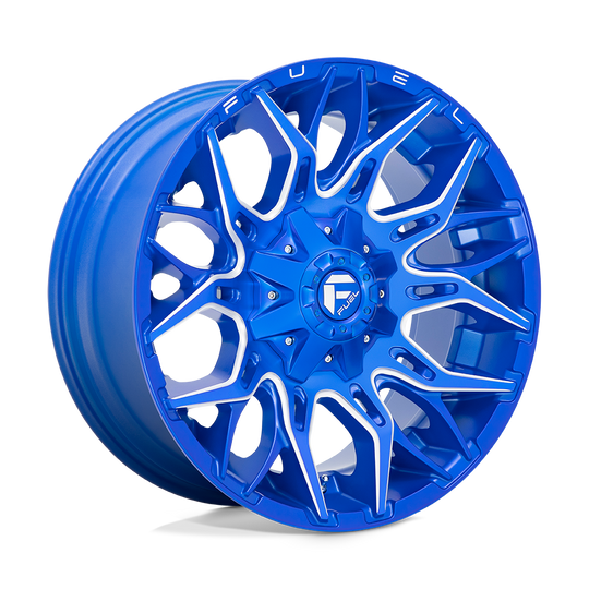 D77022208247 - Fuel Off-Road D770 Twitch 22X12 8X165.1 -44 mm Anodized Blue Milled - Fuel Off-Road Wheels Canada