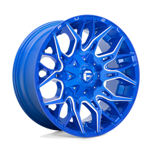 Charger l'image dans la galerie, D77020001747 - Fuel Off-Road D770 Twitch 20X10 8X170 -18 mm Anodized Blue Milled - Fuel Off-Road Wheels Canada