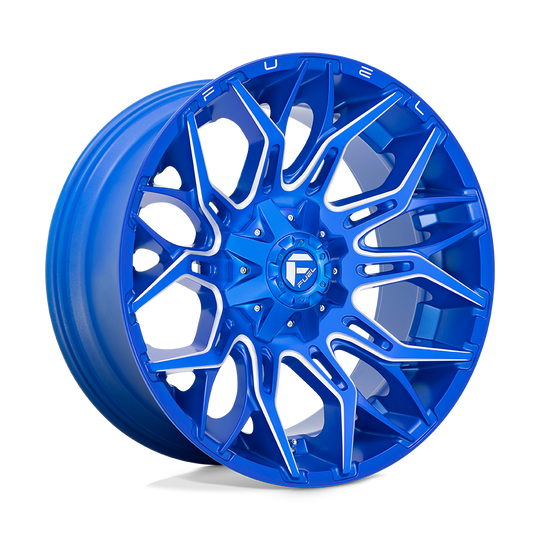 D77022001747 - Fuel Off-Road D770 Twitch 22X10 8X170 -18 mm Anodized Blue Milled - Fuel Off-Road Wheels Canada