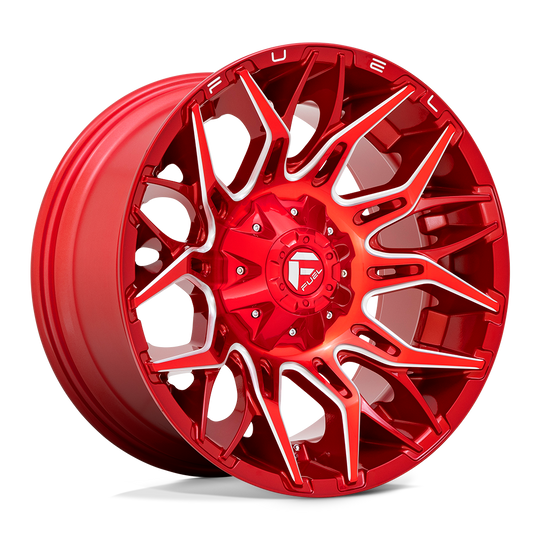 D77120007047 - Fuel Off-Road D771 Twitch 20X10 5X139.7 5X150 -18 mm Candy Red Milled - Fuel Off-Road Wheels Canada