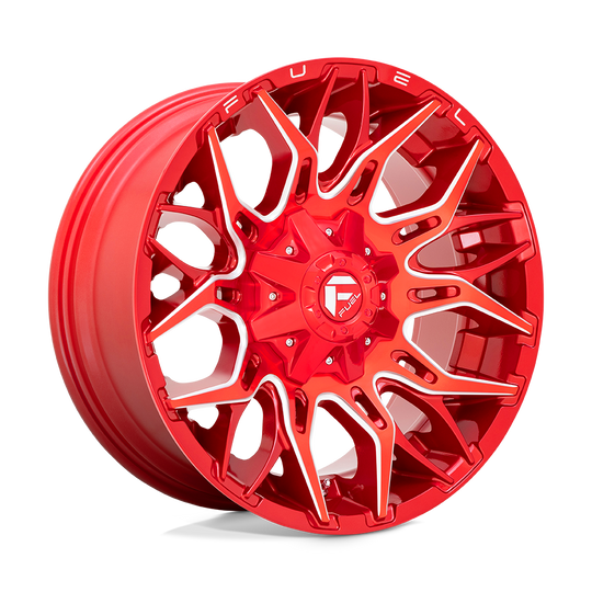 D77120901850 - Fuel Off-Road D771 Twitch 20X9 8X180 1mm Candy Red Milled - Fuel Off-Road Wheels Canada