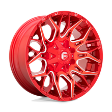 Charger l'image dans la galerie, D77120001847 - Fuel Off-Road D771 Twitch 20X10 8X180 -18 mm Candy Red Milled - Fuel Off-Road Wheels Canada
