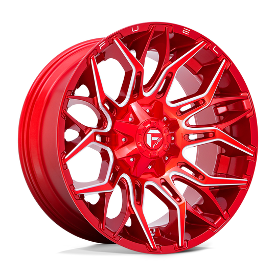 D77122001747 - Fuel Off-Road D771 Twitch 22X10 8X170 -18 mm Candy Red Milled - Fuel Off-Road Wheels Canada
