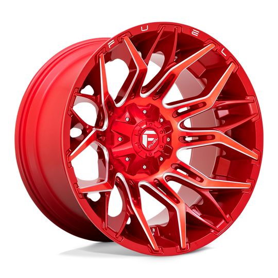 D77122207047 - Fuel Off-Road D771 Twitch 22X12 5X139.7 5X150 -44 mm Candy Red Milled - Fuel Off-Road Wheels Canada