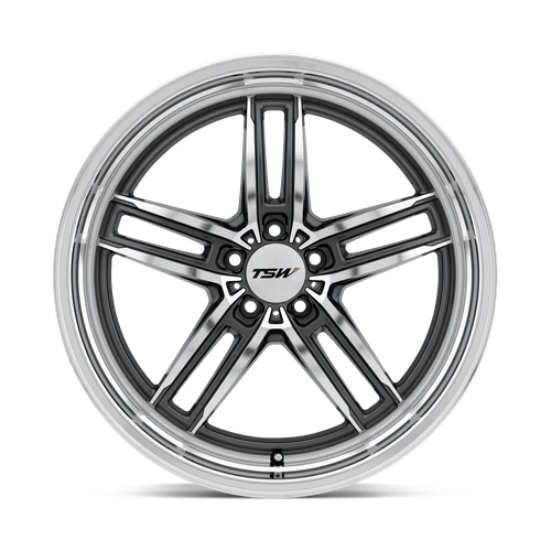 2085SUZ325112G72 - TSW Suzuka 20X8.5 5X112  32mm Gloss Gunmetal W/ Mirror Cut Face & Lip - TSW Wheels Canada