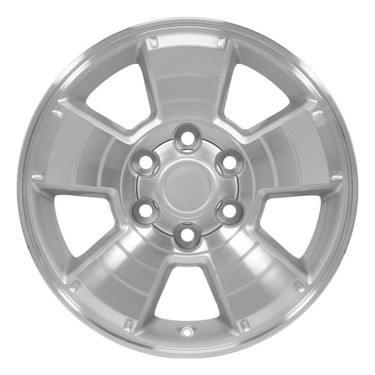 TY09-17075-6550-30MS - OE Wheels Replica TY09 17X7.5 6X139.7 ET30mm Silver Machined - OE Wheels Wheels Canada