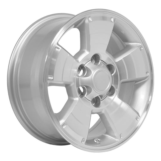 TY09-17075-6550-30MS - OE Wheels Replica TY09 17X7.5 6X139.7 ET30mm Silver Machined - OE Wheels Wheels Canada