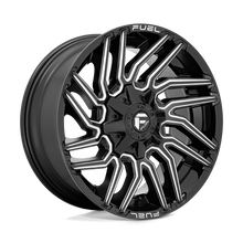 Load image into Gallery viewer, D77320901750 - Fuel Off-Road D773 Typhoon 20X9 8X170 1mm Gloss Black Milled - Fuel Off-Road Wheels Canada