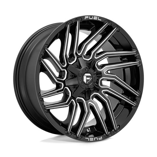 D77322001847 - Fuel Off-Road D773 Typhoon 22X10 8X180 -18 mm Gloss Black Milled - Fuel Off-Road Wheels Canada