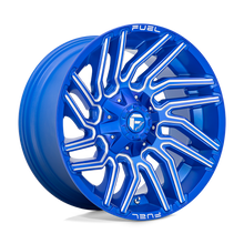 Load image into Gallery viewer, D77420009847 - Fuel Off-Road D774 Typhoon 20X10 6X135 6X139.7 -18 mm Anodized Blue Milled - Fuel Off-Road Wheels Canada
