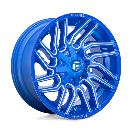 D77420001847 - Fuel Off-Road D774 Typhoon 20X10 8X180 -18 mm Anodized Blue Milled - Fuel Off-Road Wheels Canada