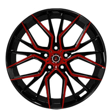 Load image into Gallery viewer, B201-2010-16-127 - Armed Street Tactical 20X10 5X114.3 ET 37mm Gloss Black Machined &amp; Red Clear Coat - Armed Street Wheels Canada
