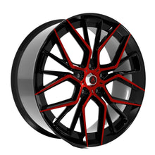 Charger l'image dans la galerie, B201-1995-16-109 - Armed Street Tactical 19X9.5 5X114.3 ET 35mm Gloss Black Machined &amp; Red Clear Coat - Armed Street Wheels Canada