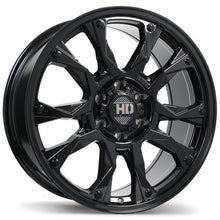 Load image into Gallery viewer, F269-1880-36BN+40C871 - Fast HD Tactical 18X8.0 6X135 40mm Gloss Black - Fast HD Wheels Canada