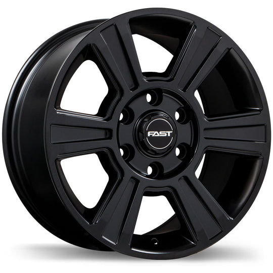 F255-1675-96BT+45R841 - Fast Wheels Tera 16X7.5 6X130 45mm Satin Black - Fast Wheels Wheels Canada