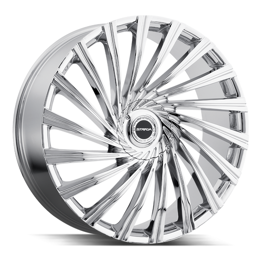 S49460730 - Strada S49 Tornado 24X10 6X139.7 / 6X135 30mm Chrome - Strada S49 Wheels Canada