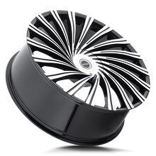 Load image into Gallery viewer, S49250115GBM - Strada S49 Tornado 22X9.5 5X115 / 5X120.65 15mm Gloss Black, Machined - Strada S49 Wheels Canada