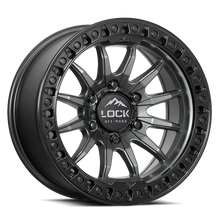 Charger l'image dans la galerie, TRAIL-2969MGMBR20 - Lock Offroad Trail 20X9 6X139.7 ET 20mm Matte Grey With Matte Black Ring - Lock Offroad Wheels Canada