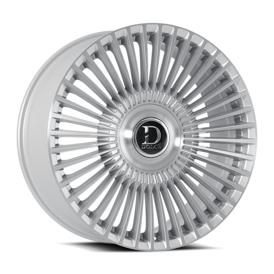 TRENTO-261000GSBF30 - Dolce Luxury Trento 26X10 Blank ET 30mm Glossy Silver Brush Face - Dolce Luxury Wheels Canada